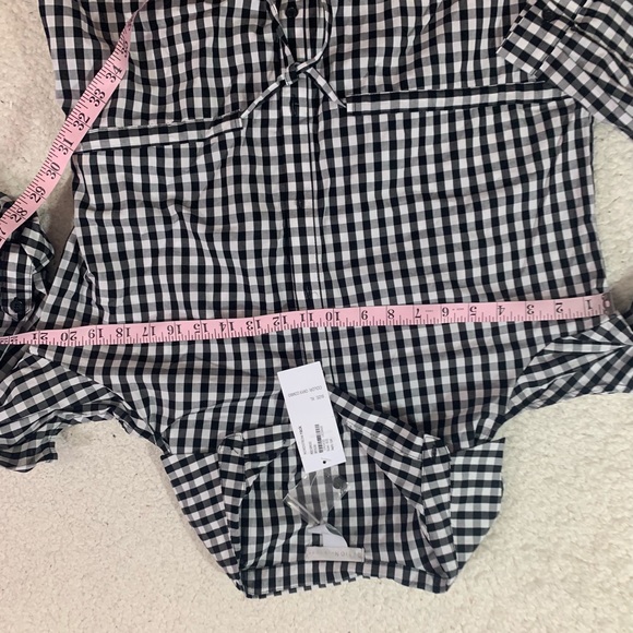 Design history plaid gingham cold shoulder dress - Picture 2 of 4